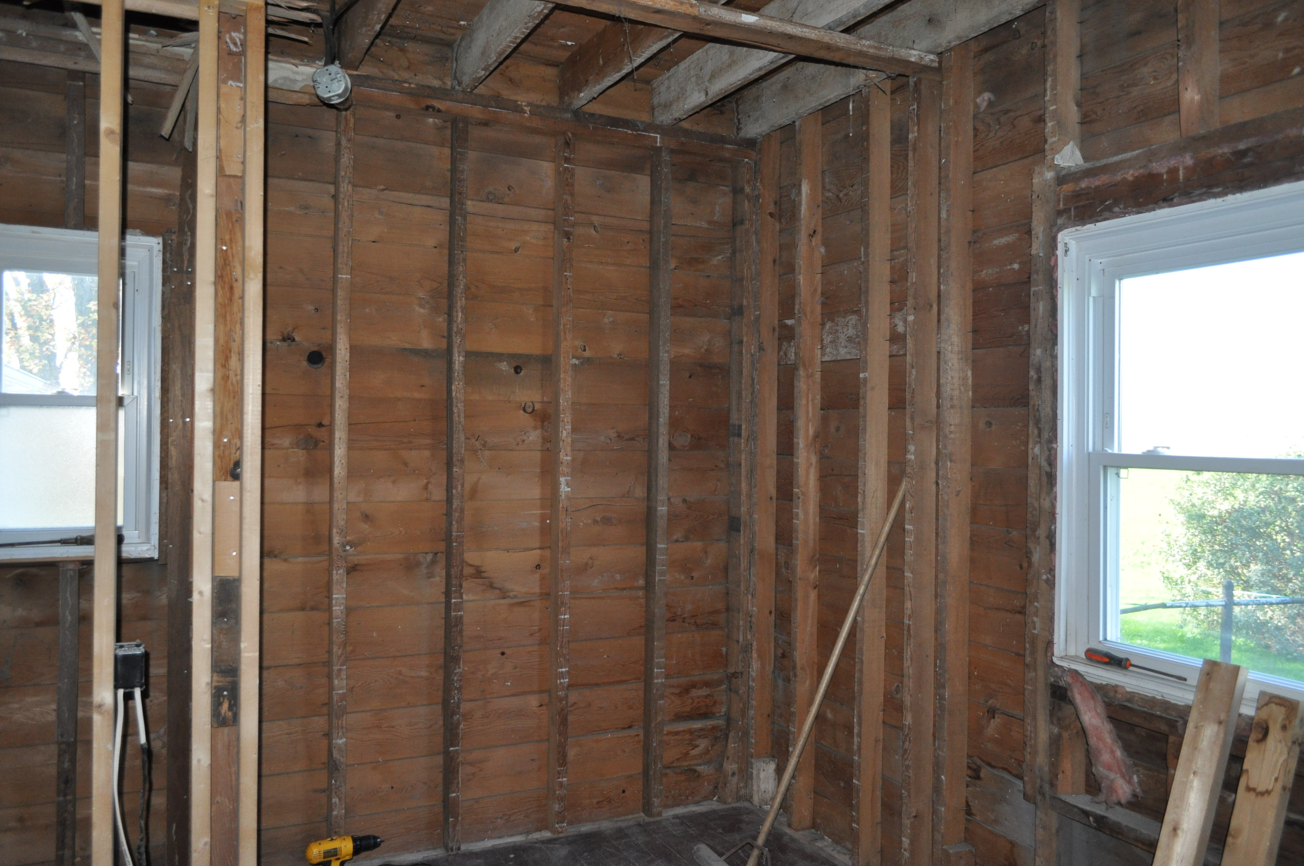 Our latest big remodeling project is under way!  Our office and laundry room are on their way to greatness.