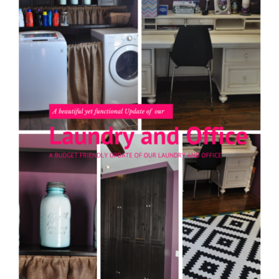 Beautiful, Yet Functional Laundry Room and Office Upgrade on a Budget
