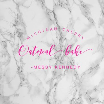 Michigan Cherry Oatmeal Bake