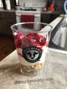 Delicious yogurt parfaits for World Milk Day. 