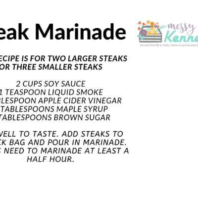 Homemade Steak Marinade